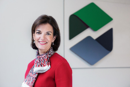 Julie Becker, la directrice générale adjointe de LuxSE et fondatrice du LGX, s’est félicitée que cette obligation verte dédiée au rail européen soit cotée au Luxembourg. (Photo: Bourse de Luxembourg)