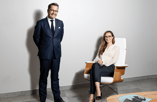 Glenn Meyer (Partner chez Arendt & Medernach) et Helena Finn (Senior Associate chez Arendt & Medernach). (Photo:  Julian Pierrot / Maison Moderne )