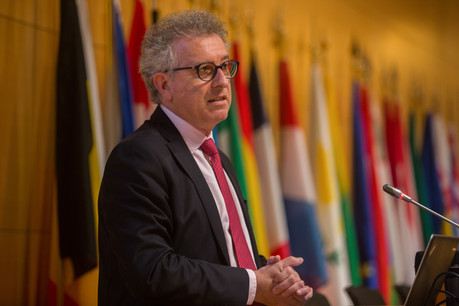 Le ministre des Finances Pierre Gramegna devrait être porteur d’une bonne nouvelle, ce mardi matin, en commission des finances et du budget. (Photo: Matic Zorman/archives)