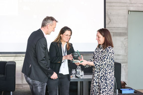 Michaël Mertens (BIL), Anne-Laure Pichon (BIL) et Emmanuelle Thivollard (Maison Moderne) Eva Krins (Maison Moderne)