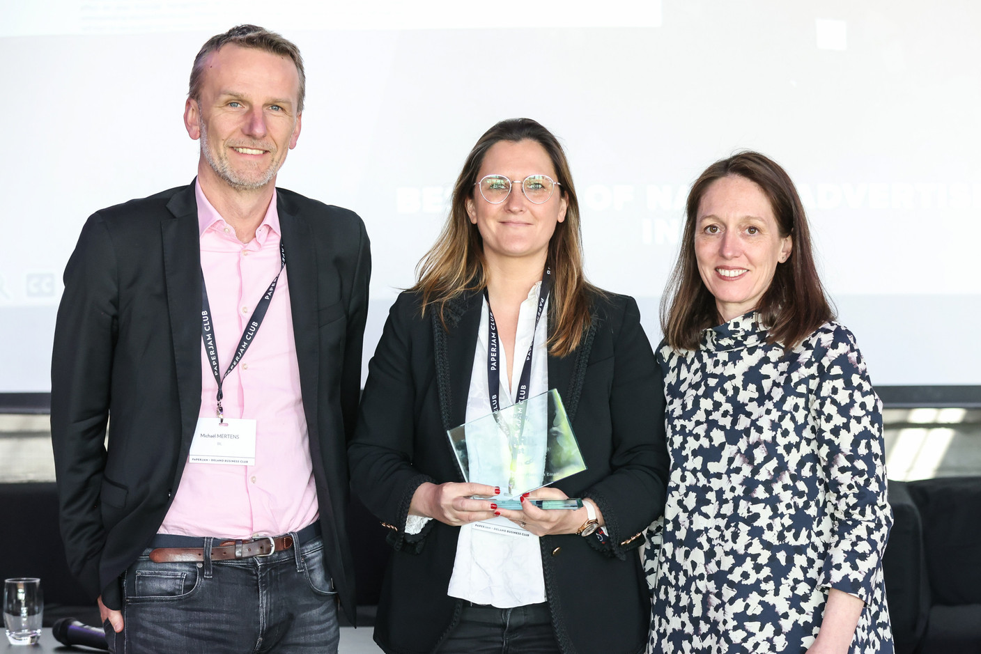 Michaël Mertens (BIL), Anne-Laure Pichon (BIL) et Emmanuelle Thivollard (Maison Moderne) Eva Krins (Maison Moderne)