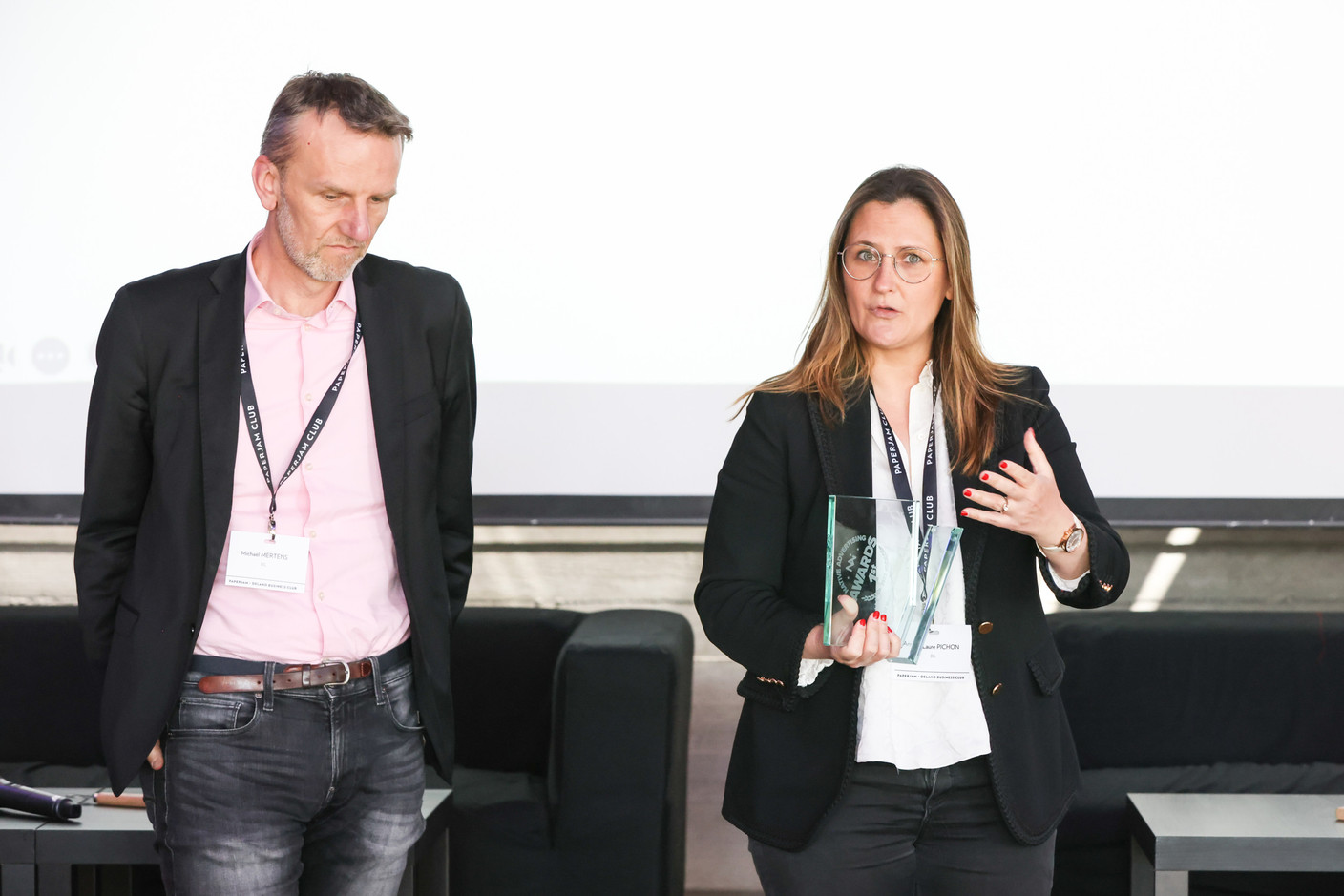 Michaël Mertens (BIL) et Anne-Laure Pichon (BIL) Eva Krins (Maison Moderne)