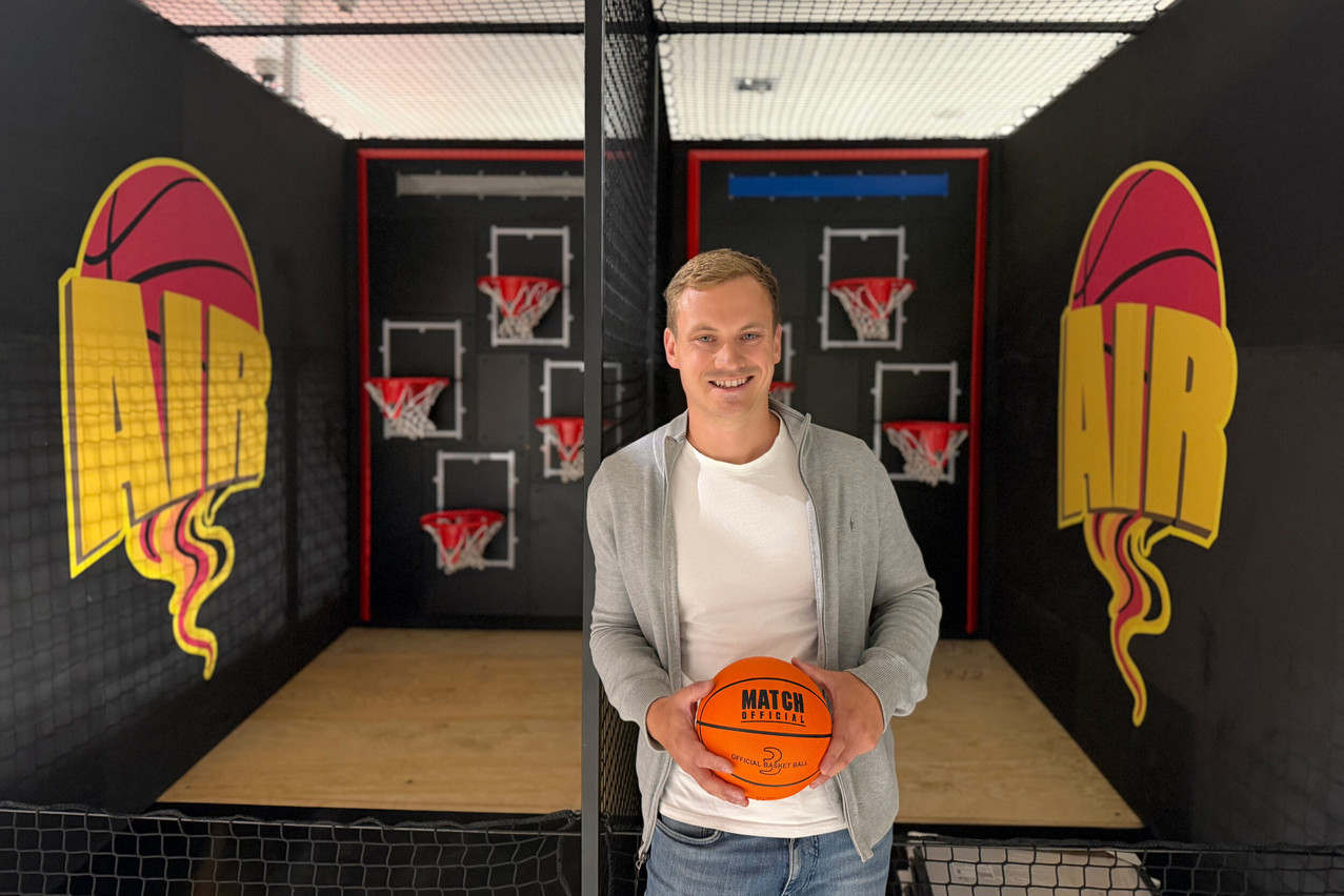 Félix Weis has just opened the country’s first ‘Gamer’ at City Concorde: around twenty mini-games linked together in a series of duels (Photo: Paperjam)