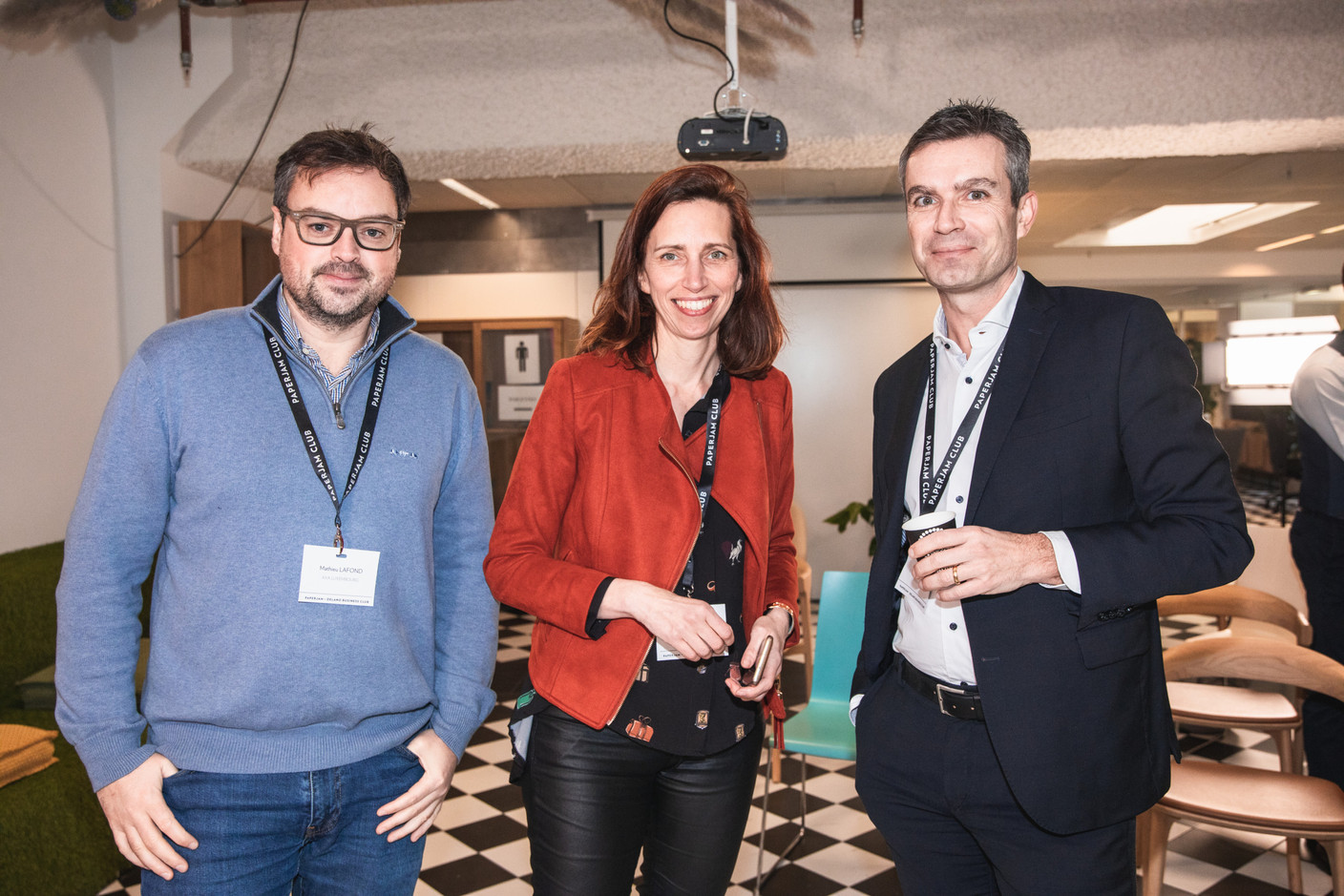 Mathieu Lafond (AXA), Claudia Gaebel (Fondation Cancer) et Mike Thomé (BLI). (Photos: Eva Krins/Maison Moderne)
