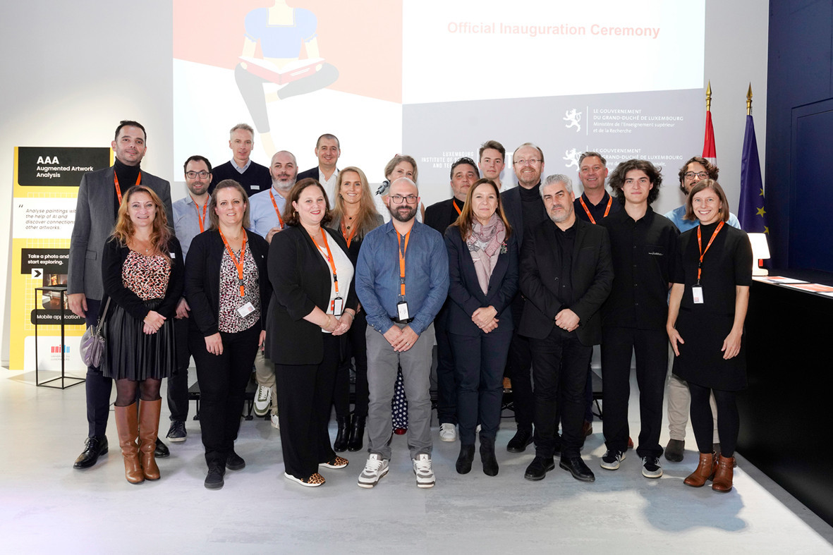 Minister Stéphanie Obertin, LMDDC team and Members of the Board. Photo: Olivier Minaire