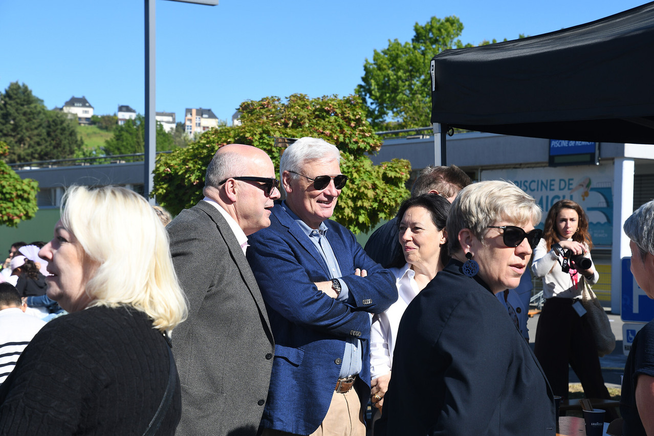 The Minister for Labour, Marc Spautz, the Speaker of the Chamber, Claude Wiseler, and the Minister for Health and Social Security were also present. (Photo: LCGB)