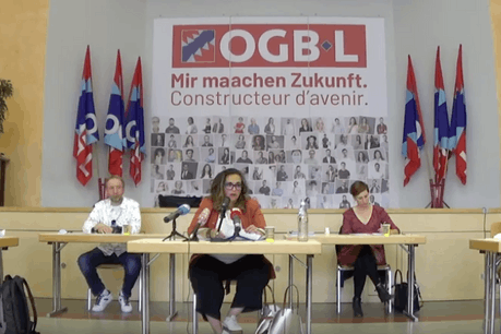 Le comité national s’est tenu exceptionnellement à Soleuvre afin de respecter l’obligation de distanciation physique entre les membres. (Photo: Capture d’écran Youtube)