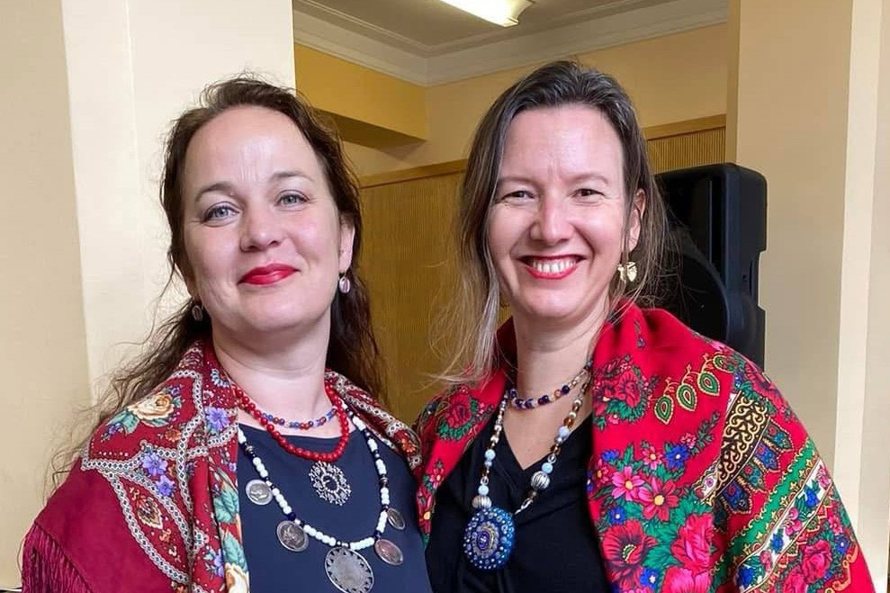 “The deep-rooted, still-living Estonian cultural traditions are those of singing and folk dancing,” say Mairis Minka (right) and Mari-Liis Kivioja (left) of the Luxembourg Estonian Society. Photo: Luxembourg Estonian Society