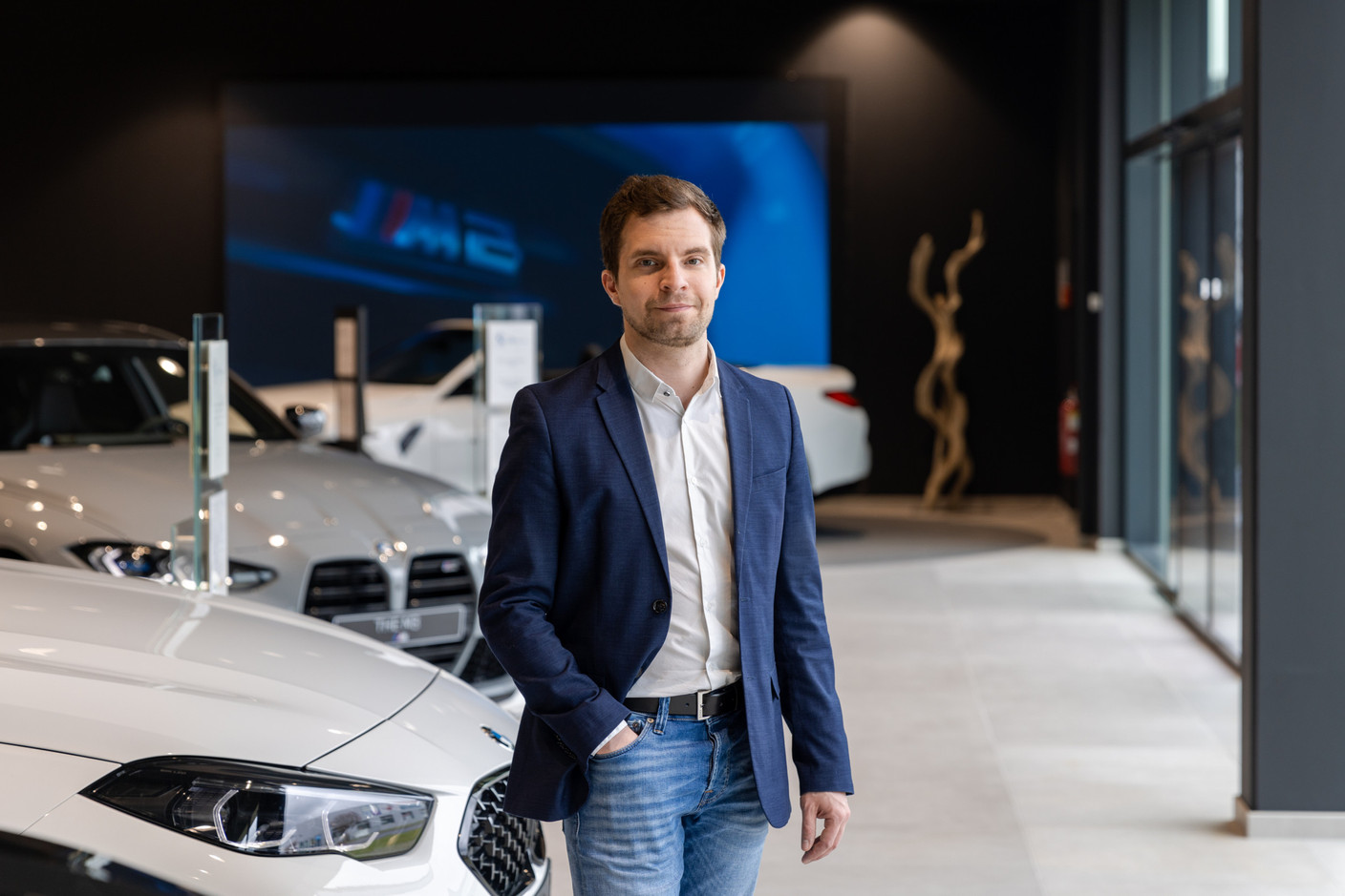 Bilia-Emond Luxembourg has 55% of the BMW market share in the grand duchy, 100% for Mini (for the latter, it’s an exclusive dealer), per Olivier François (pictured)--the dealership sells around 2,000 BMWs and 700 Minis a year. Photo: Romain Gamba