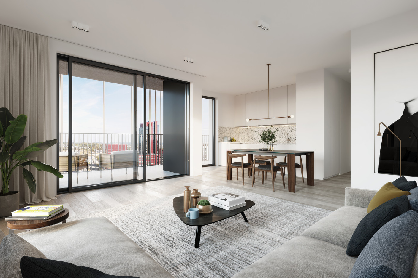 Vue intérieure des appartements. (Illustration: Moreno Architecture & Associés)