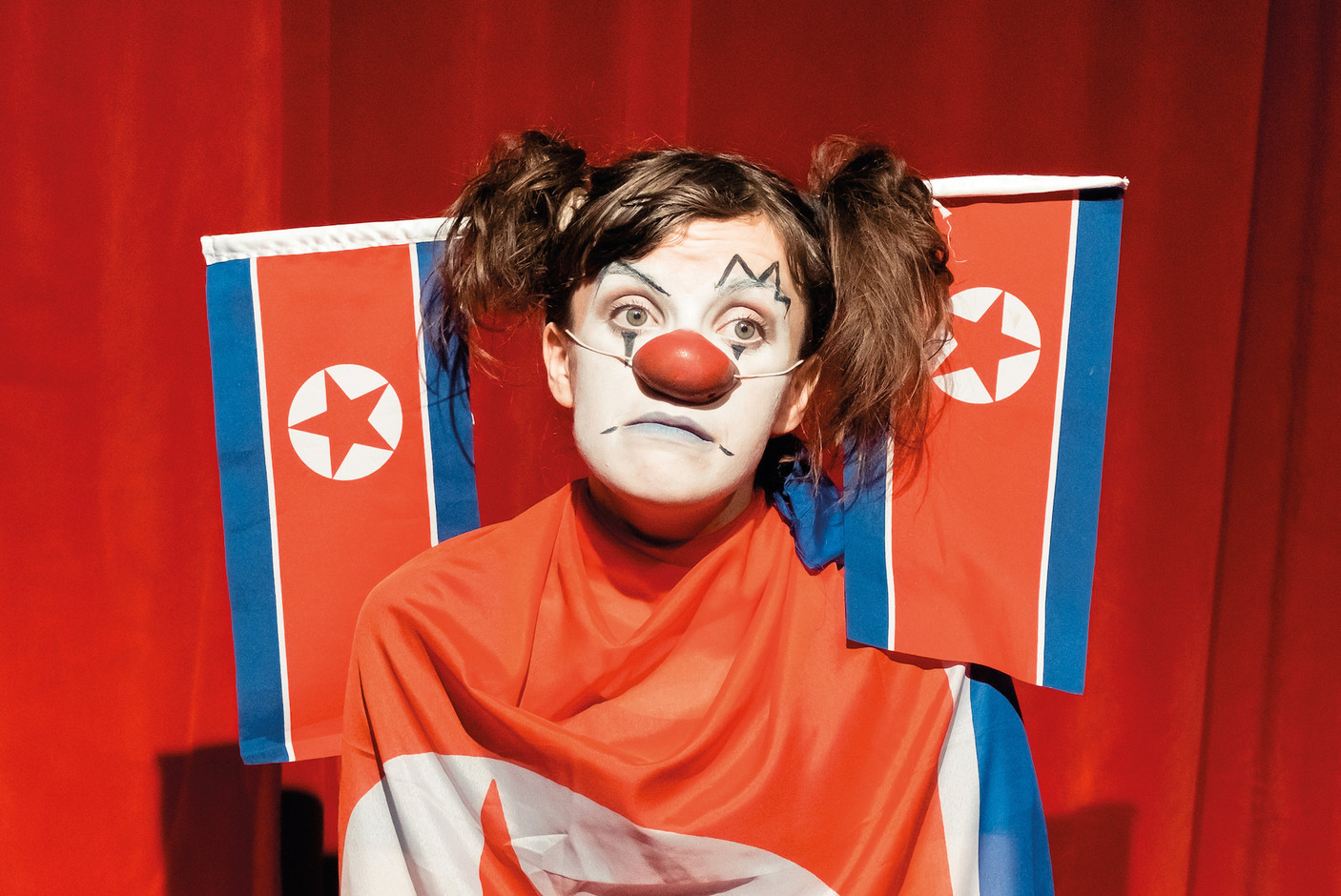Des clowns qui reviennent de Corée du Nord... C'est l'argument d'Olivier Lopez & La Cité, le 24/10 au Kinneksbond. (Photo: Alban Van Wassenhove)