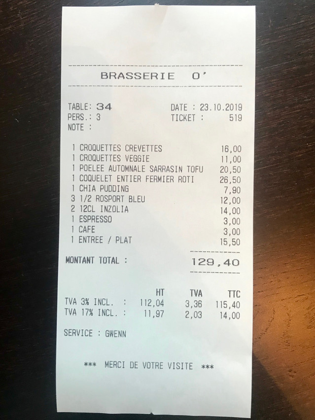 Une formule du midi très attrayante et une carte honnête, on en a pour son argent à la Brasserie O’. Maison Moderne