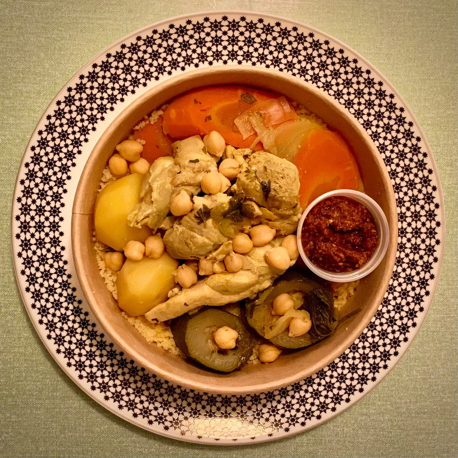 Le couscous poulet/semoule de blé du restaurant Dune. (Photo: Maison Moderne)