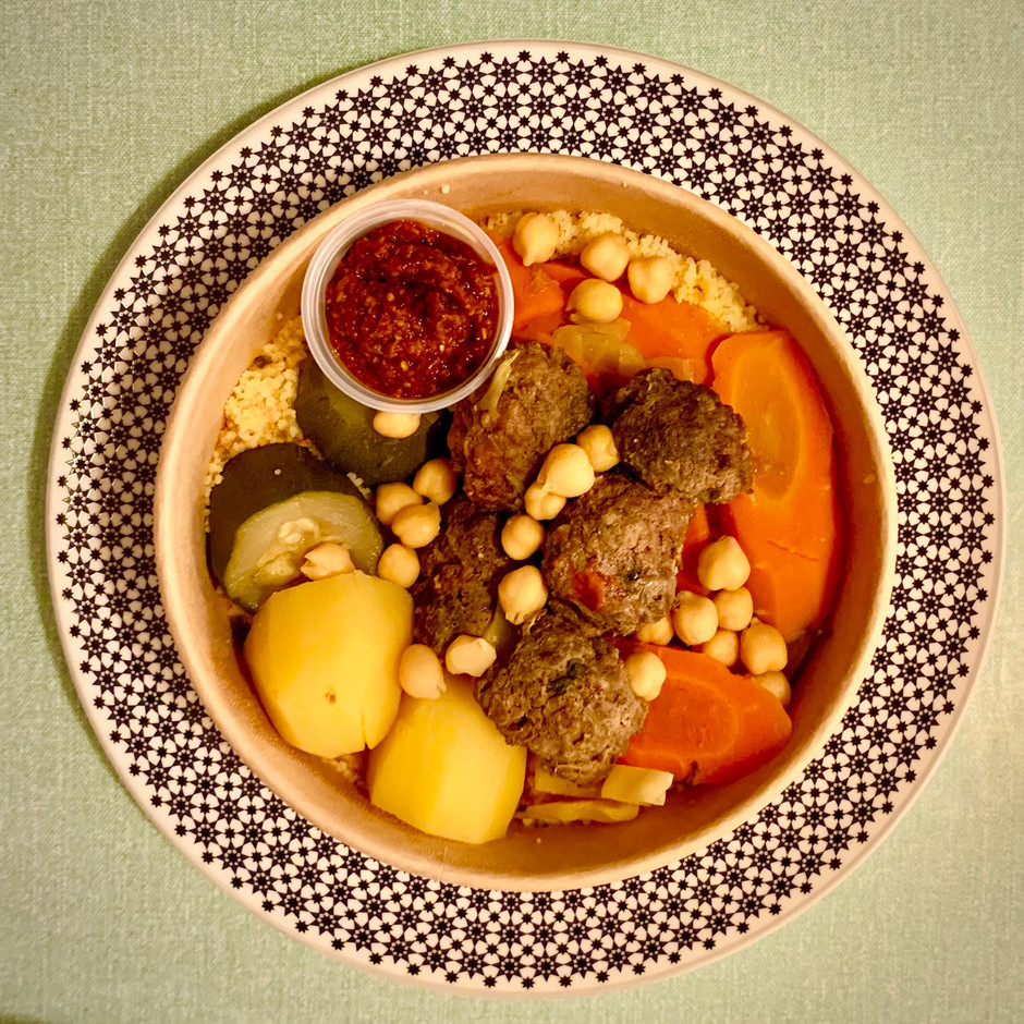 Le couscous kefta/semoule d’orge du restaurant Dune. (Photo: Maison Moderne)