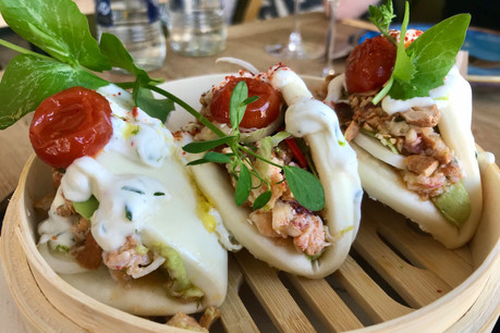 Le bao au homard, un des atouts gourmands du Strogoff et de son nouveau concept Homard Bleu… (Photo: Maison Moderne)