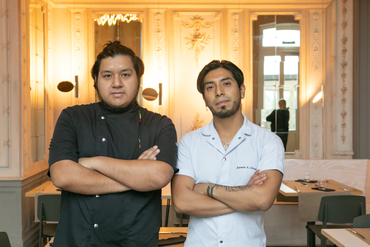 Gerson Atalaya et Jersson Olivares, les deux jeunes chefs du Kay au Casino Luxembourg. (Photo: Matic Zorman/Maison Moderne)