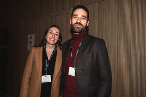 Eléonore Brunel (Office Freylinger) and Maxime Dufour (CNPD). (Photo: Eva Krins/Maison Moderne)