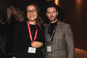 Alexandra Gasso (Paperjam + Delano Business Club) and Alex Roberto (Axhome Immo). (Photo: Eva Krins/Maison Moderne)