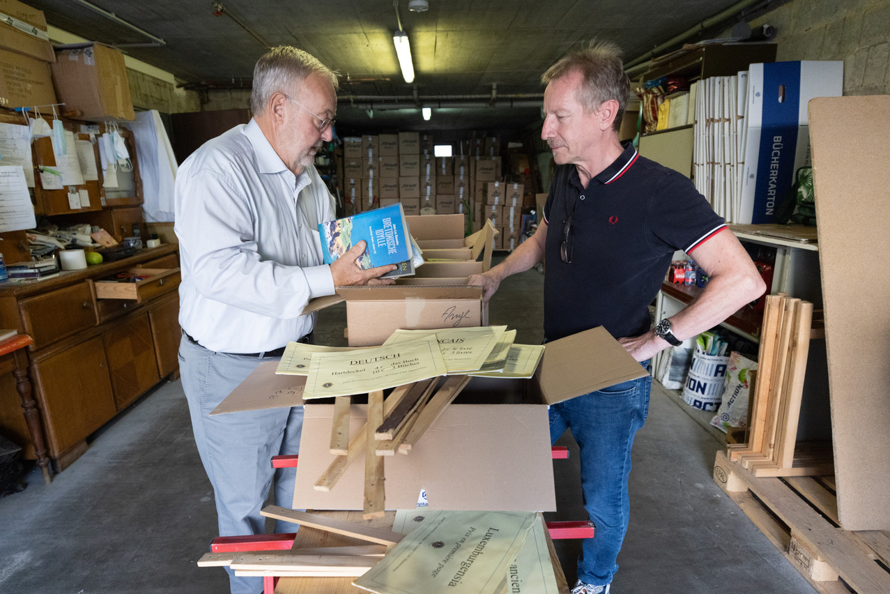 Michel Reuland (à gauche) et Pierre Kremer en pleine préparation du Bichermaart. (Photo: Guy Wolff/Maison Moderne)