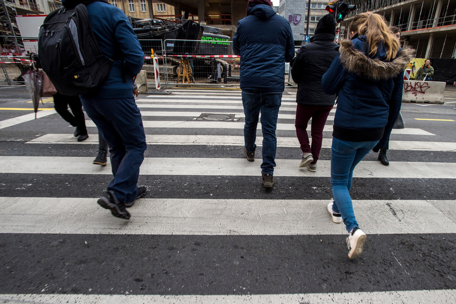 In Luxembourg city, 475 pedestrian crossings were determined to be violating the country's highway code by the centre for urban justice. MIKE ZENARI