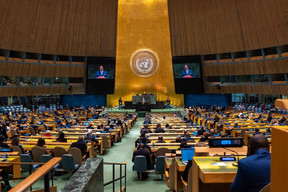 On 22 September, the Grand Duke addressed the United Nations General Assembly, calling for trust to be restored and for multilateralism to be strengthened. (Photo: MAE)