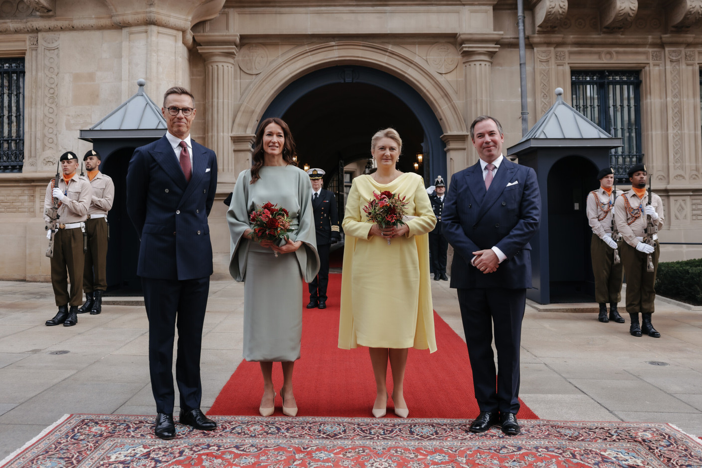 On 29 and 30 September, the Finnish President, Alexander Stubb, and his wife, Suzanne Innes-Stubb, were welcomed to Luxembourg for the first incoming state visit of the new reign. (Photo: Maison du Grand-Duc/Kary Barthelmey)