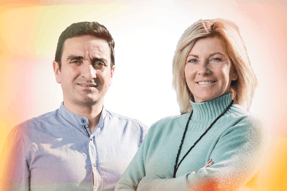 Omar Maatar, directeur innovation, et Mady Lellé, directrice commerciale chez CLE. (Photo: Maison Moderne)