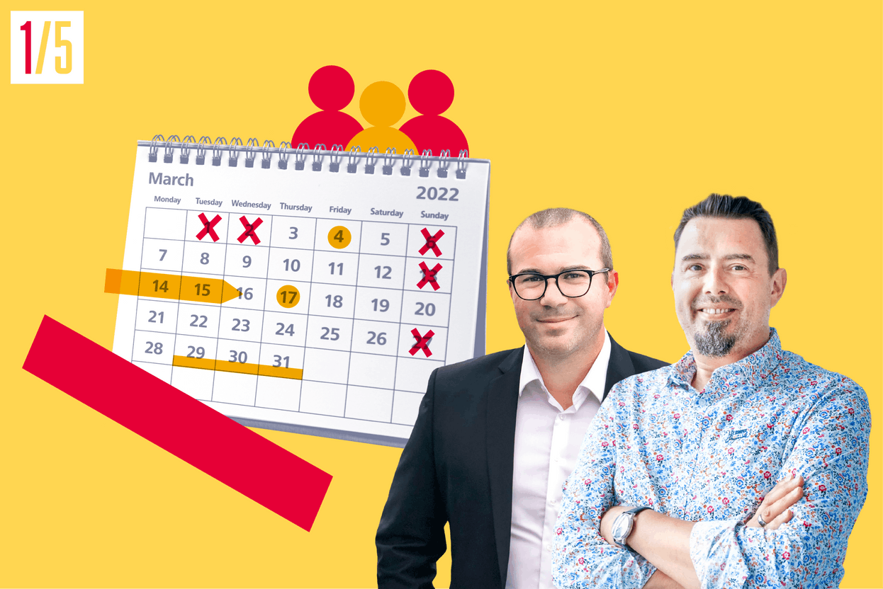 Etienne Piot, Business Development Manager et Renaud Degrez, Onboarding Trainer chez SD Worx Luxembourg proposent une solution permettant d’effectuer un suivi à distance des activités. Illustration et photo : Maison Moderne et SD Worx