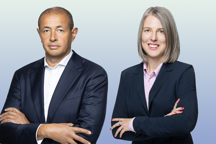 Gérard Maitrejean, an expert in company law and mergers and acquisitions, and Anne-Gaëlle Delabye, a specialist in investment funds, are taking charge of Osborne Clarke’s new Luxembourg office as co-managing partners. (Photo: Osborne Clarke; background edited by Paperjam)