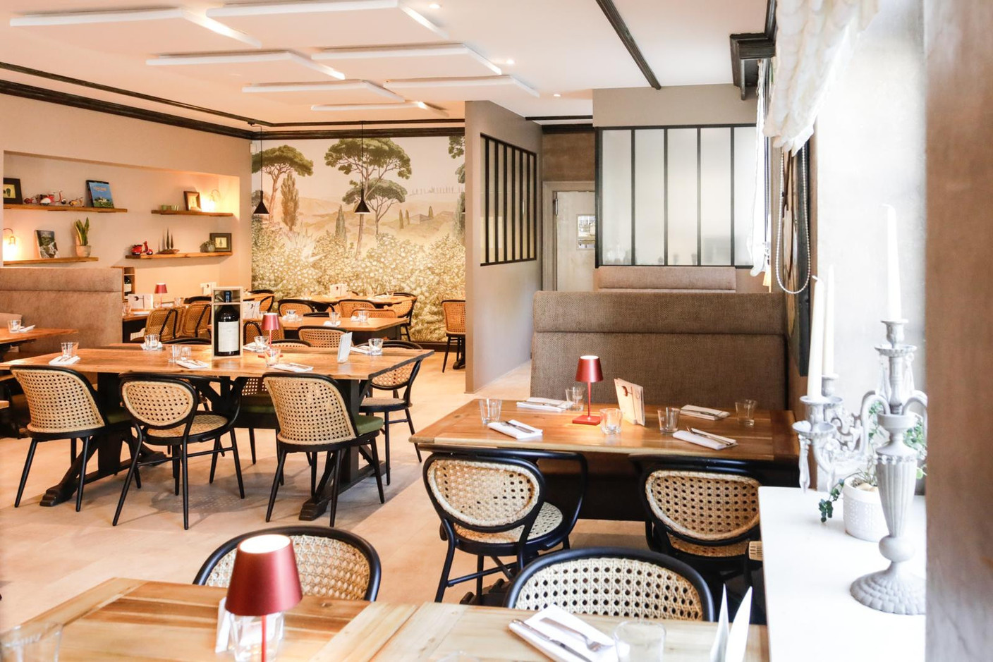 Une ambiance campagne chic et une cuisine italienne juste à L’Osteria di Niederanven. Marie Rusillo (Maison Moderne)