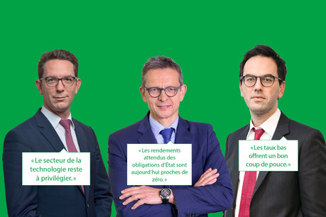 Trois experts de la banque privée livrent leurs conseils pour investir intelligemment en 2021. (Montage: Maison Moderne)