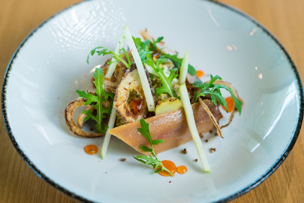 Smoked herring salad (photo: Bistro Um Scheierhaff)