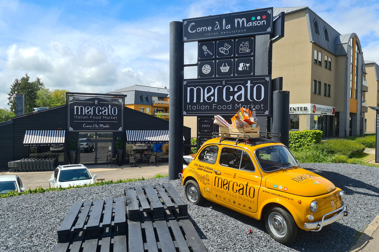La devanture du nouveau Mercato, à Strassen, risque d’attirer l’œil des gourmand(e)s qui passent le long de la route d’Arlon!  (Photo: Vincent Pattyn)