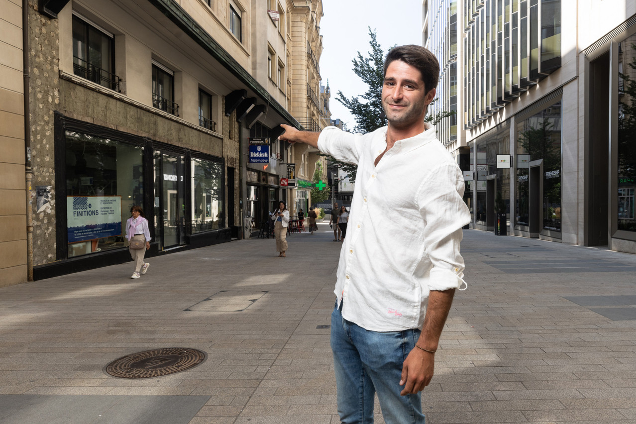 Devant sa future boulangerie et table commune Le Pain Quotidien, Lou Reiter ne cache pas son appétit d’ouvrir d’autres points de vente au Grand-Duché. (Photo: Guy Wolff/Maison Moderne)