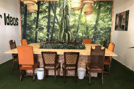 Une pelouse en guise de moquette. Dans la «Green Zone», les coworkers devraient se sentir comme en pleine nature. (Photo: Paladium)
