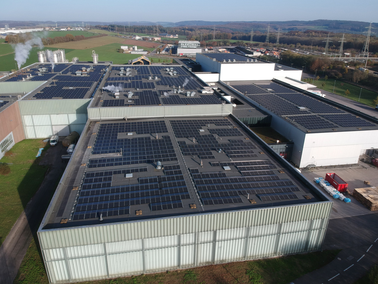 L’installation photovoltaïque de Luxlait, à Bissen, est signée Enerdeal. (Photo: Enerdeal)