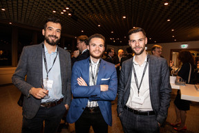 François-Xavier Le Corre (Mc Square), Yohann Silva (KB Group Real Estate) et Nicolas Rohmer (Harry Hope Luxembourg). (Photo : Marie Russillo / Maison Moderne)