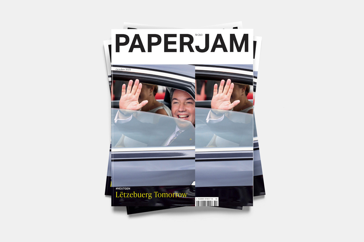 The latest issue of Paperjam features a redesigned look by Reza Kianpour, Cassandre Bourtembourg and Juliette Noblot. Visual: Paperjam