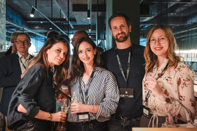Amira Boughaleb (Aramark), Christel Duval (Schaeffer Hengel Geiben Lentz), Maxime Hassid (Sport 4 Lux) and Aurore Jurga (Cabinet de Psychologie Belair). Photo: Virginie Willemet/Vyou