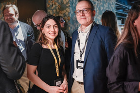 Beste Katchaganov (Paperjam Club) and Yannick Malvaux (B Medical Systems). Photo: Virginie Willemet/Vyou