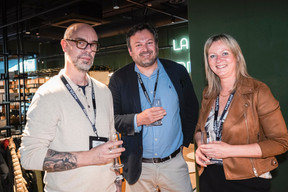 Julien Godefroid (Julien Godefroid Photographie), Olivier Bretin (Escent Luxembourg) and Nathalie Gérard (Natalys Interior Design). Photo: Virginie Willemet/Vyou