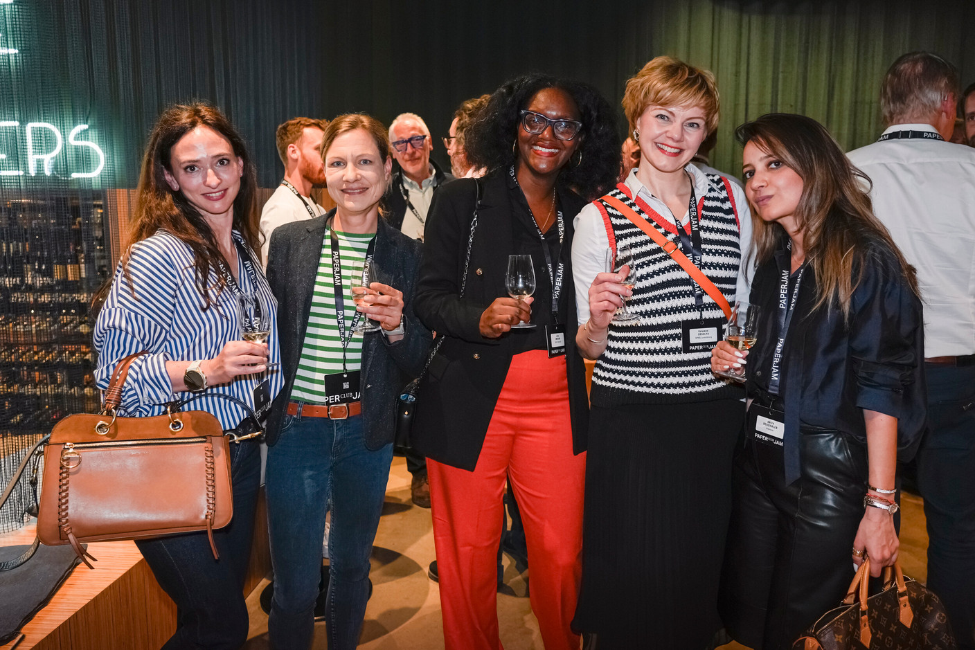 Christel Duval (Schaeffer Hengel Geiben Lentz), Stephanie Tieste (Volkswagen Losch Financial Services), Julia Amusan (Hello Vocation), Orsolya Kelemen (KPMG Luxembourg) and Amira Boughaleb (Aramark). Photo: Virginie Willemet/Vyou