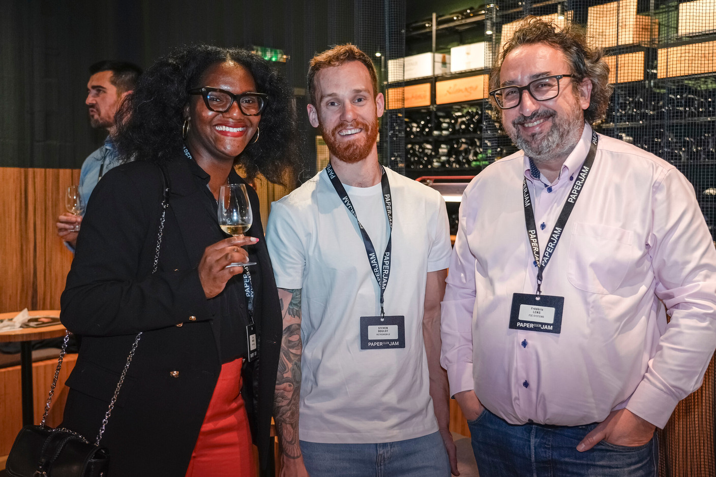 Julia Amusan (Hello Vocation), Steven Boulot (Retromobile) and Frédéric Lens (F3C Systems). Photo: Virginie Willemet/Vyou