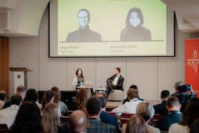 Alexandra Kahn (Genaveh) and Hugo Hirsch (Paperjam). Photo: Julian Pierrot/Paperjam