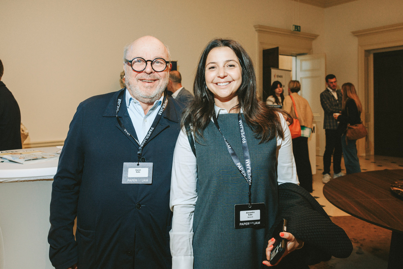 Daniel Kahn and Alexandra Kahn (Genaveh). Photo: Julian Pierrot/Paperjam
