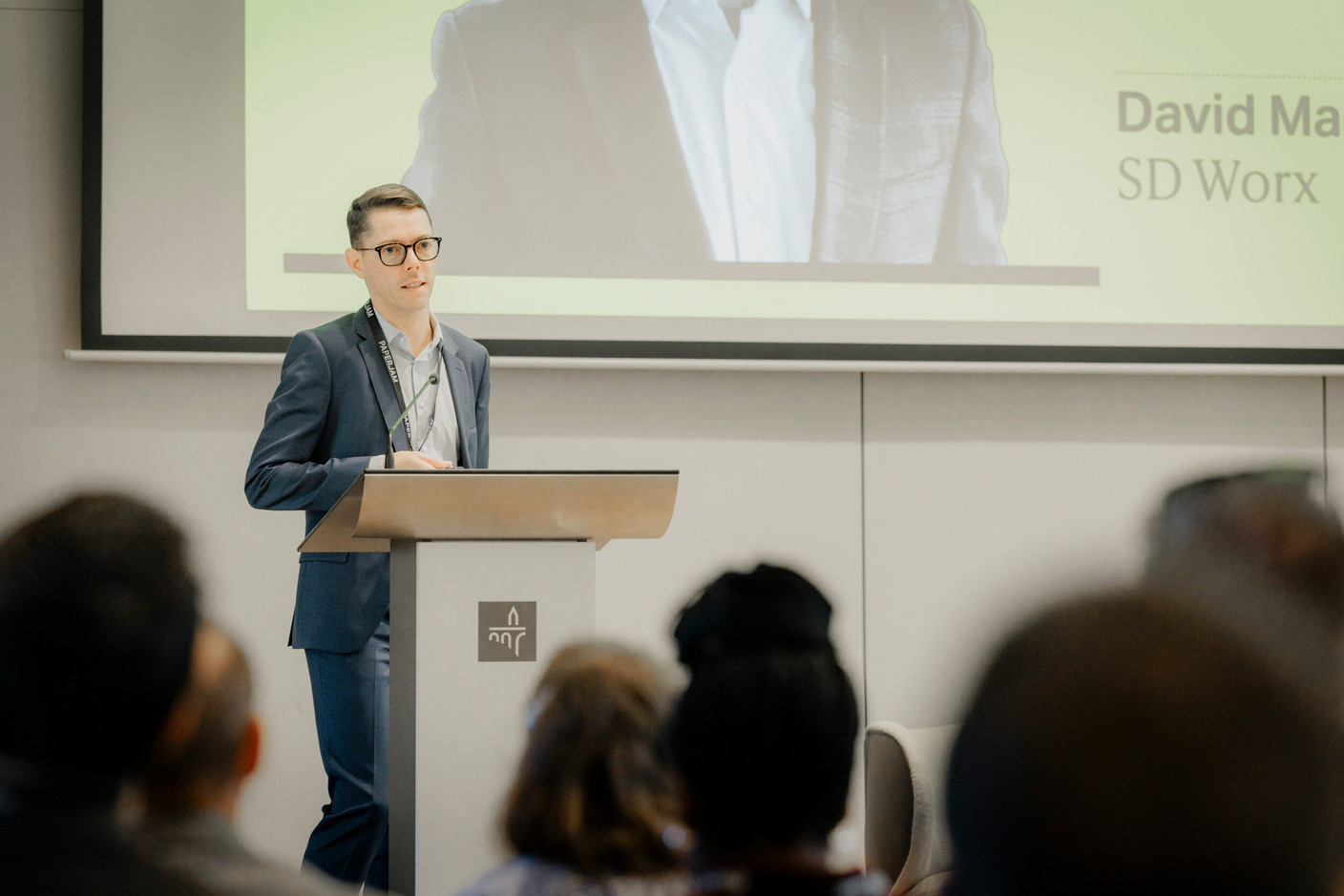 David Madelaine (SD Worx). Photo: Julian Pierrot/Paperjam
