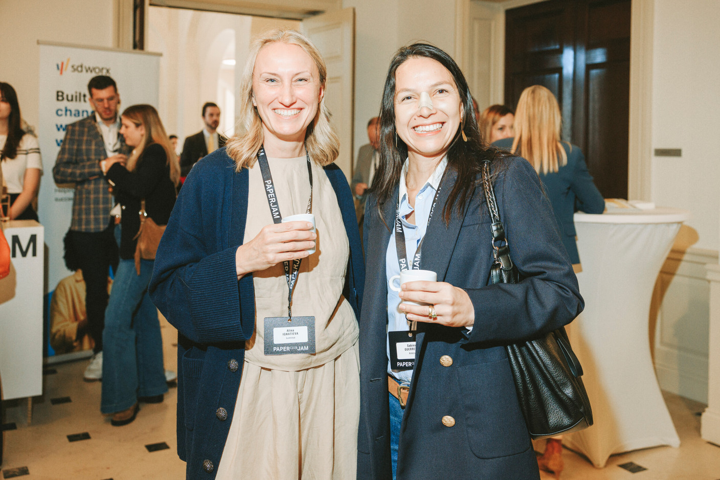 Alina Ignatieva (Luminus) and Sabina Guerrero (AMECO). Photo: Julian Pierrot/Paperjam
