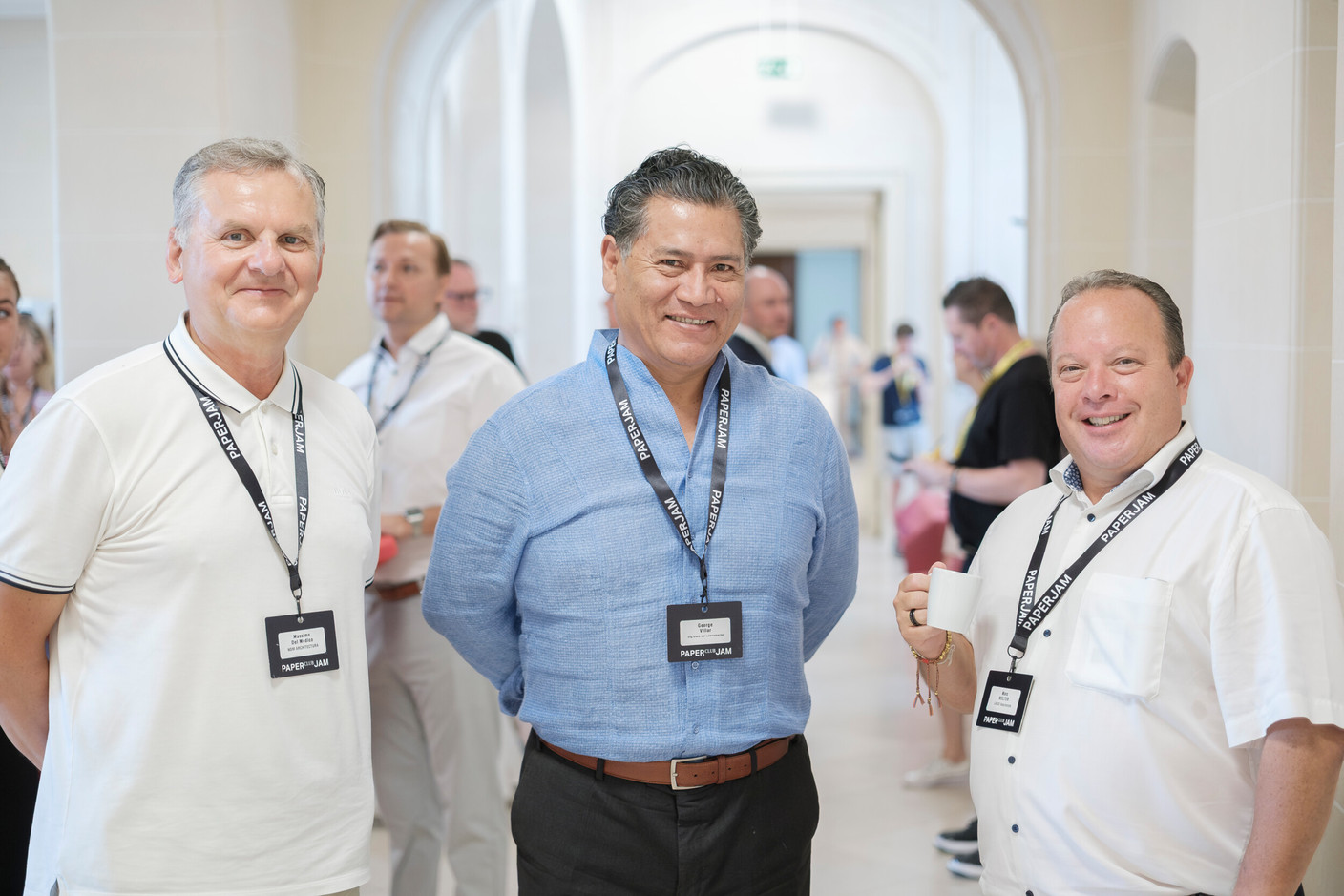 Massimo Del Medico (NDM Architectura), George Villar (Eng breck mat Lateinamerika) and Marc Welter (Lalux Assurances). Jan Hanrion/Paperjam