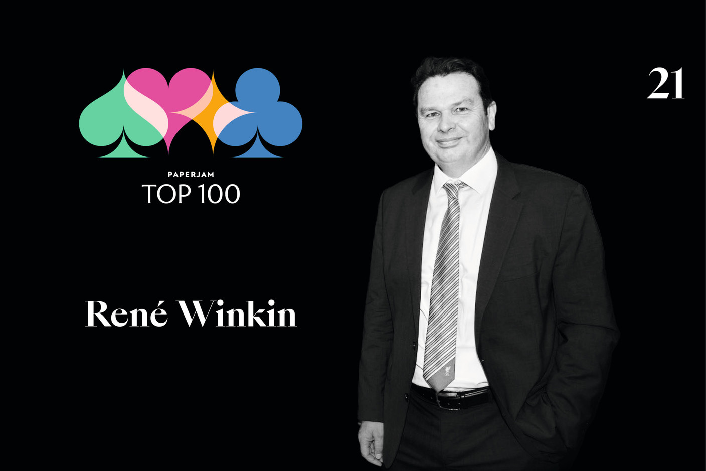 René Winkin, 21e du Paperjam Top 100 2020. (Illustration: Maison Moderne)