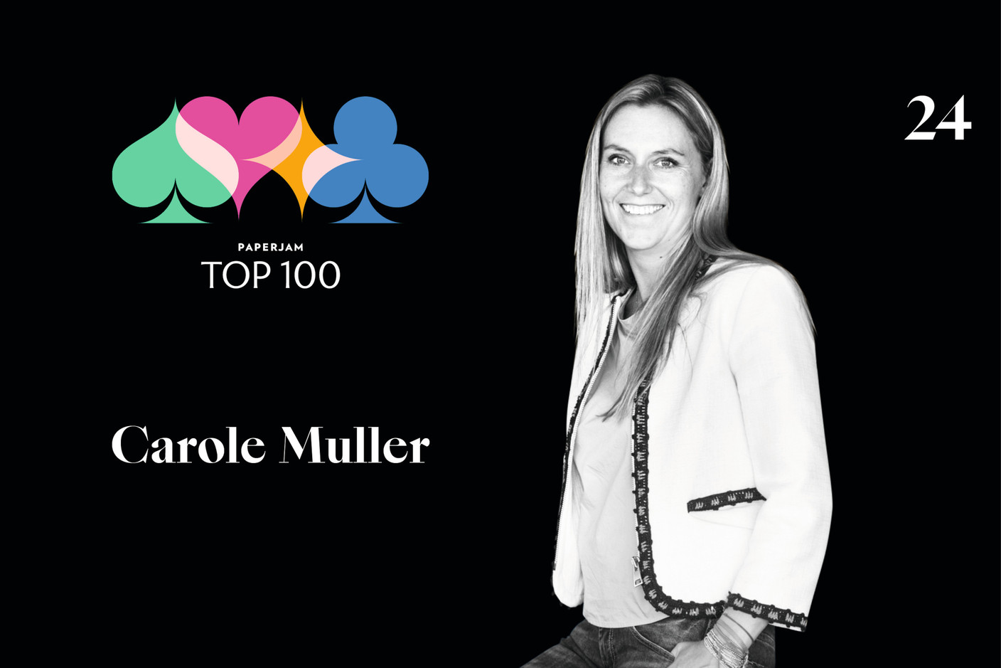 Carole Muller, 24e du Paperjam Top 100 2020. (Illustration: Maison Moderne)